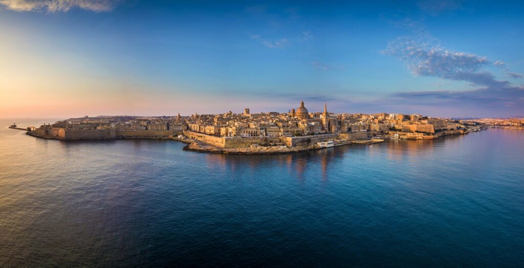 Panorama foto van Valletta, hoofdstad van Malta