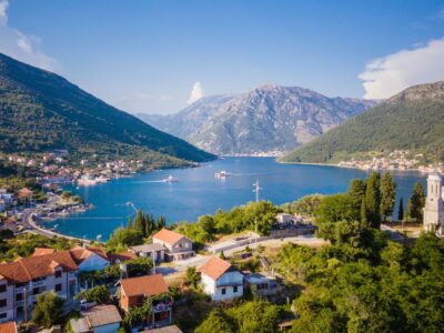 Panoramic,View,On,Kotor,Bay,And,The,Chapel,Josice,,Montenegro.